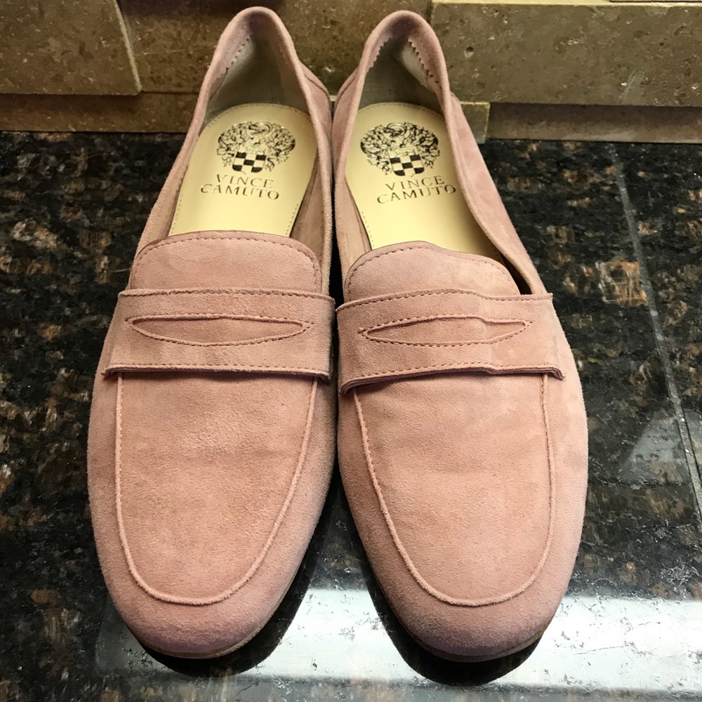Vince Camuto Suede Elroy Loafers - 6 1/2 M